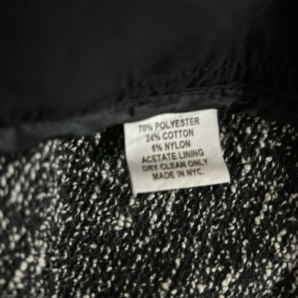 Slate & Willow Tweed Black and White Jacket Womens Size Large - Picture 10 of 10